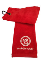 Load image into Gallery viewer, Margin Golf Tri-Fold Towel - Red
