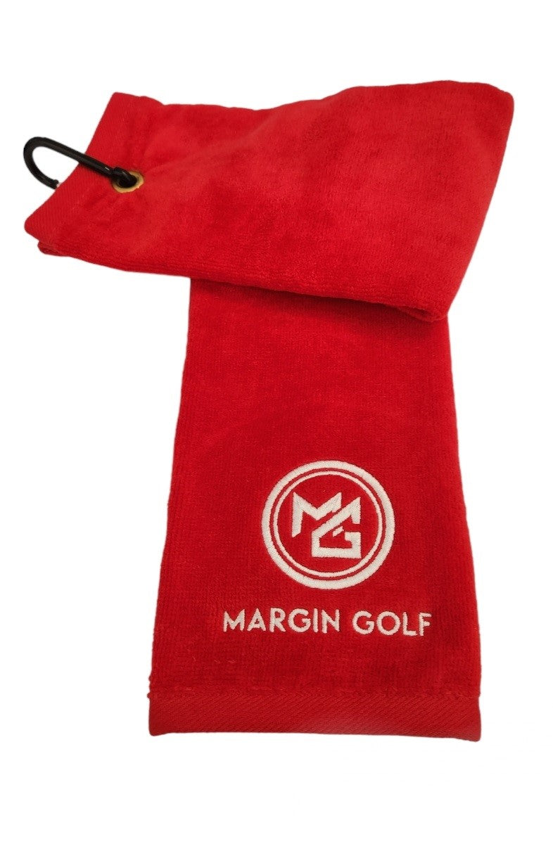 Margin Golf Tri-Fold Towel - Red